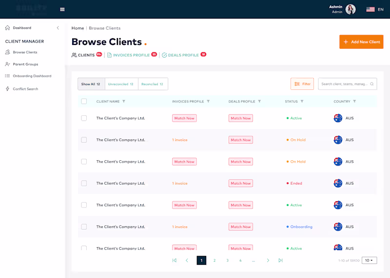 Cover image for Customer Deals & CRM Dashboard Revamp
