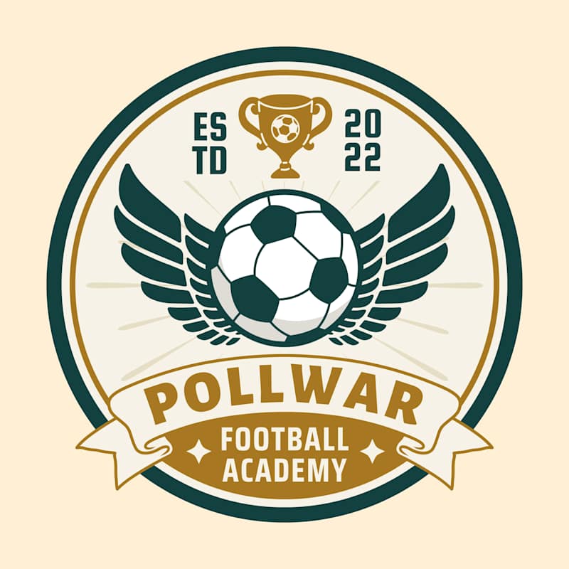 Cover image for Pullwar football academy vintage retro badge logo project