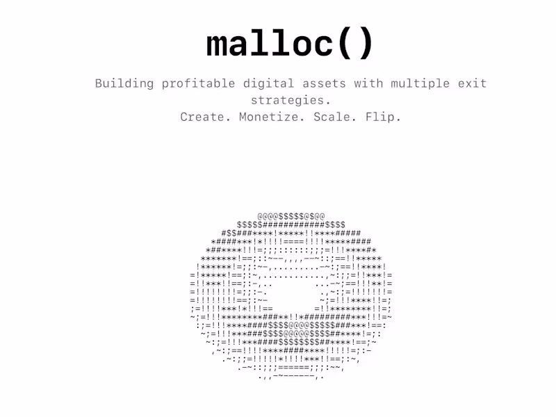 Cover image for malloc() - Digital Product Studio