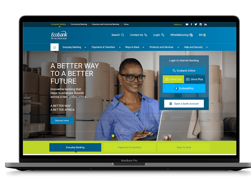 Cover image for Ecobank (UI Development)
