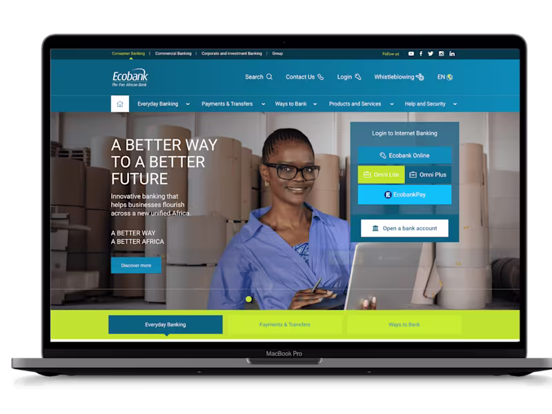 Cover image for Ecobank (UI Development)