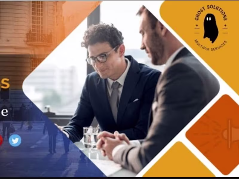 Cover image for Ghost solutions  Website promoted 