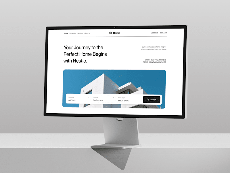 Cover image for Nestio - Real Estate Website Design