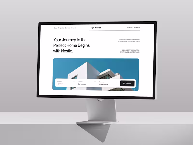 Cover image for Nestio - Real Estate Website Design