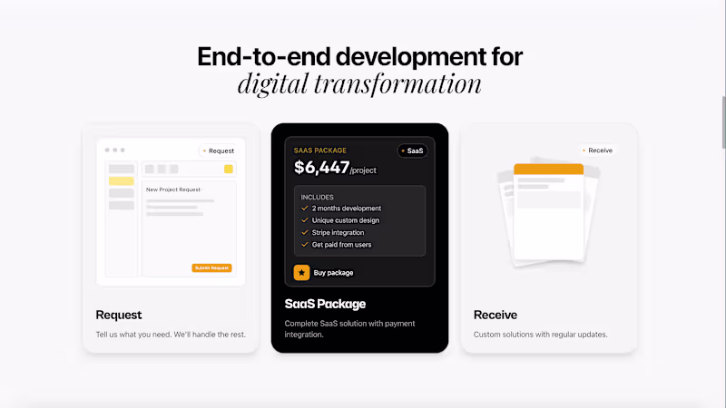 Cover image for DigiHive Service | Landing Page