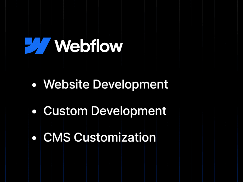 Cover image for Custom Webflow Website Design & Development