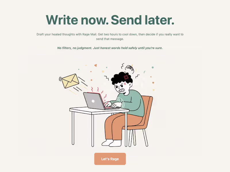 Cover image for RageMail: A calmer way to handle impulsive emails
