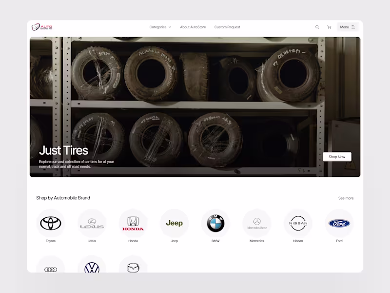 Cover image for Responsive e-commerce webapp design for AutoStore