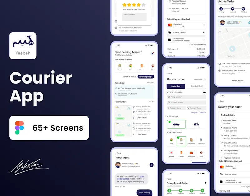 Cover image for Courier Mobile App Redesign - Case Study