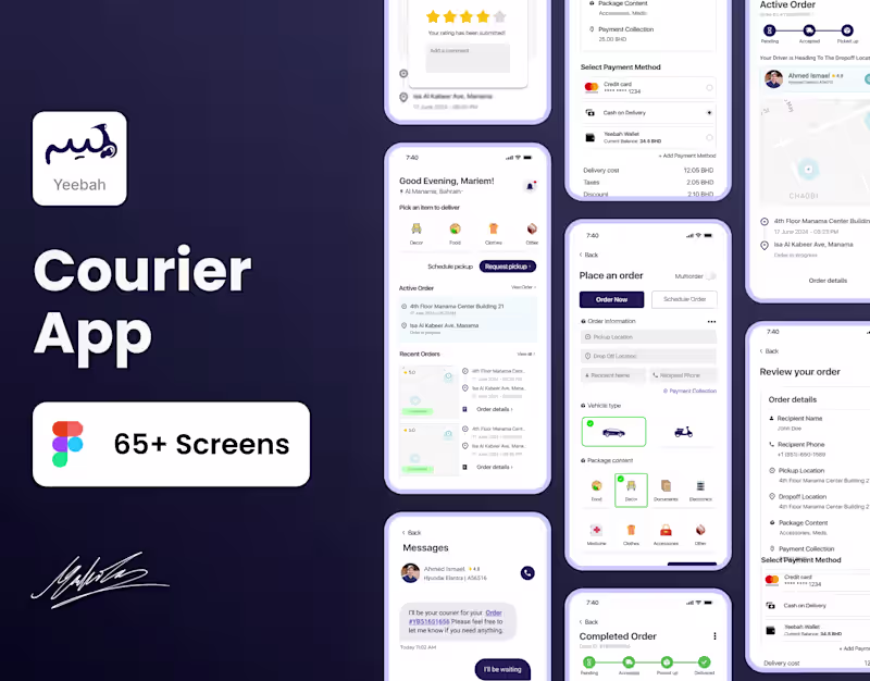 Cover image for Courier Mobile App Redesign - Case Study
