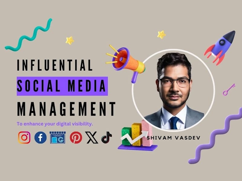 Cover image for I will be your monthly professional social media manager