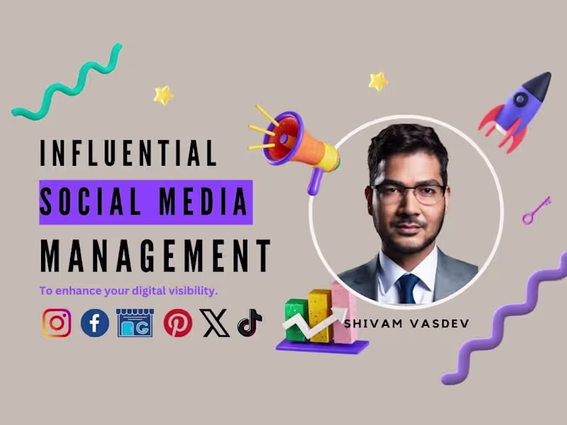 Cover image for I will be your monthly professional social media manager