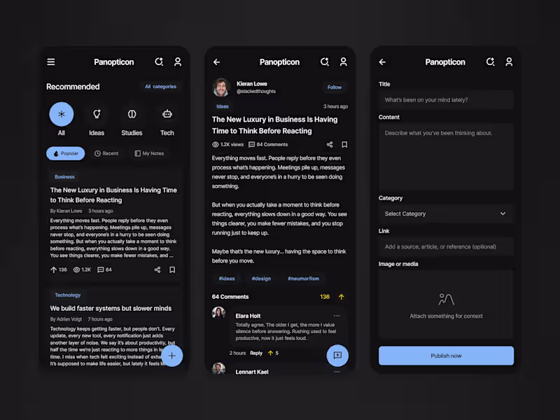 Cover image for Panopticon — Minimalist & Thoughtful Knowledge Hub