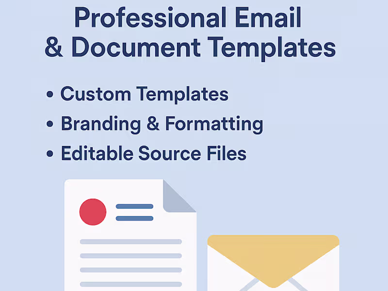Cover image for Professional Email & Document Templates