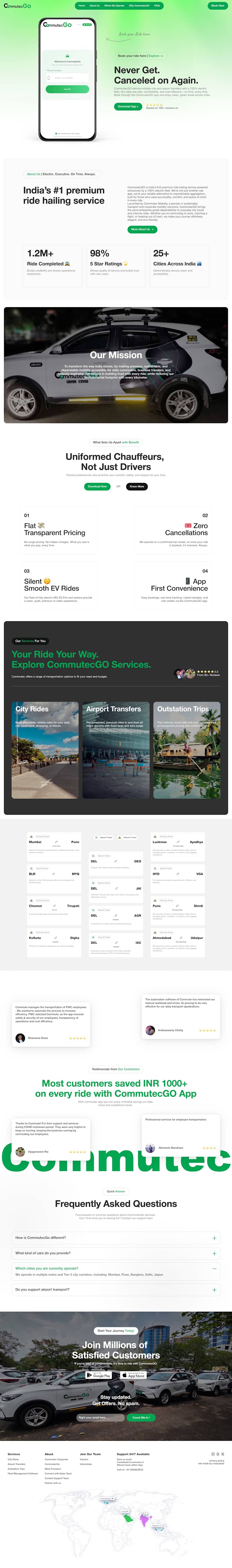 Cover image for Website Design for Mobility Platform