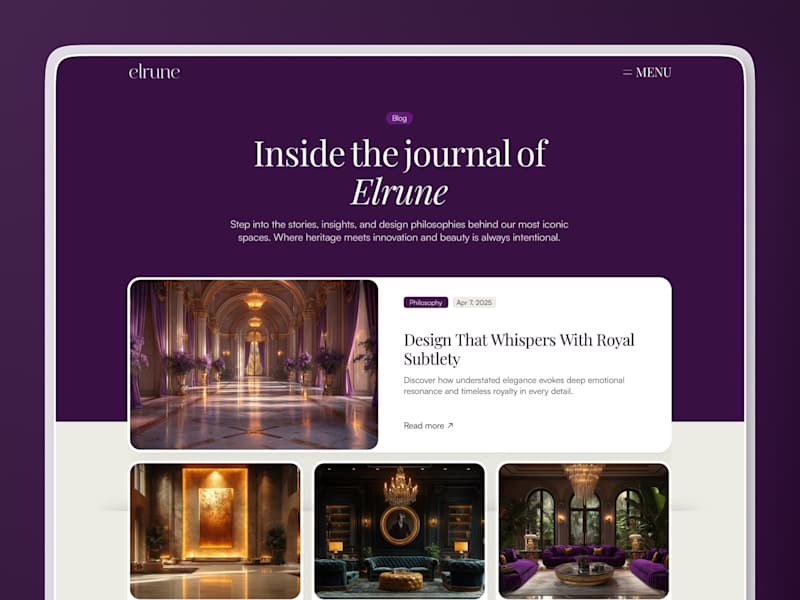 Cover image for Elrune- Luxury Artchitecture