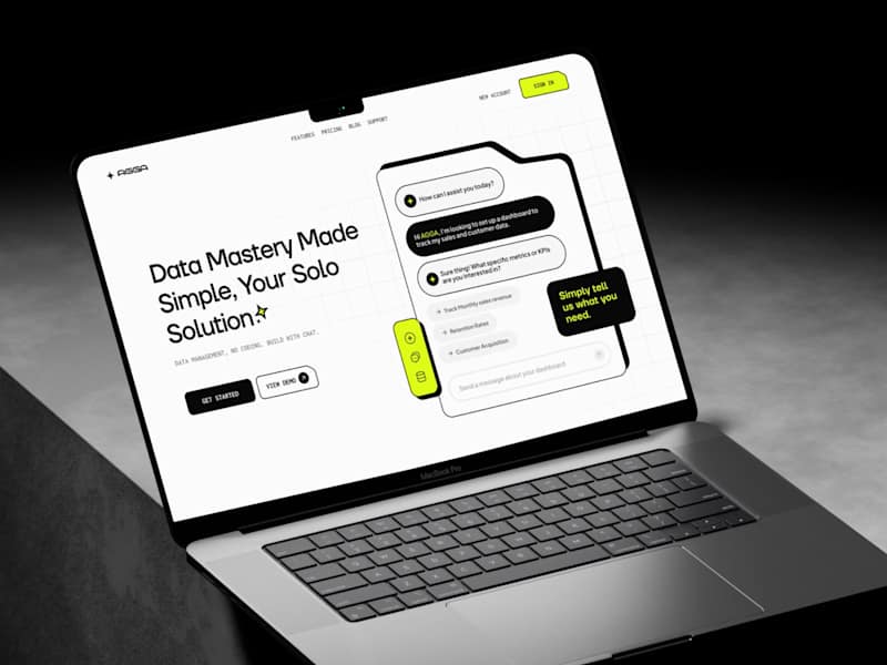 Cover image for AGGA Landing Page – AI Data Management Platform
