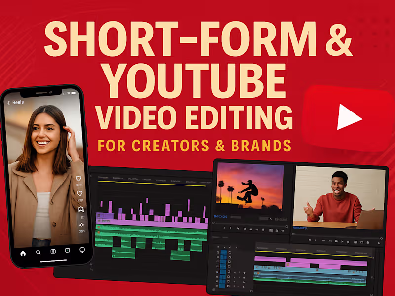 Cover image for YouTube & Short-Form Video Editing for Creators & Brands