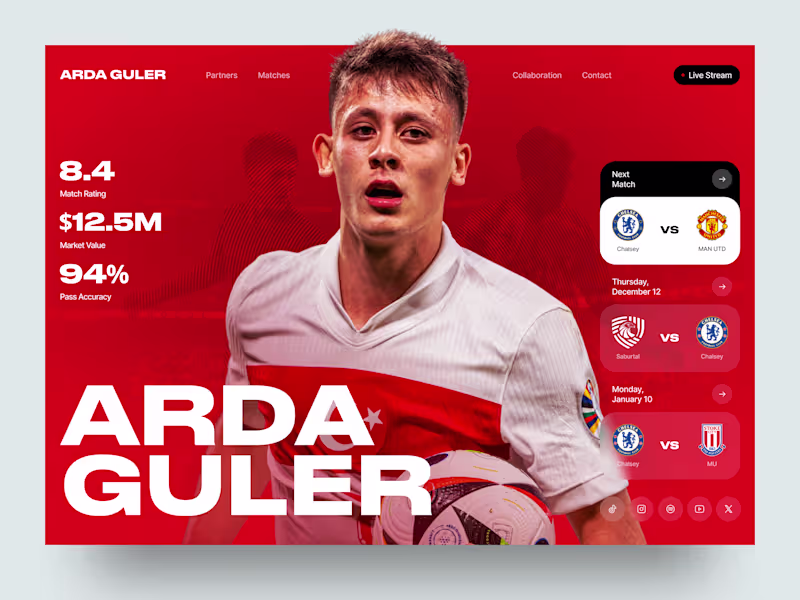 Cover image for Athlete Web Experience Design