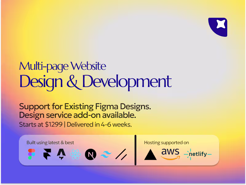 Cover image for Multi-page Website Development