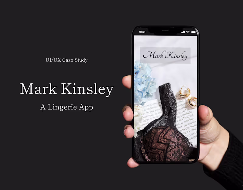 Cover image for A Lingerie App -Case Study - Mark Kinsley on Behance