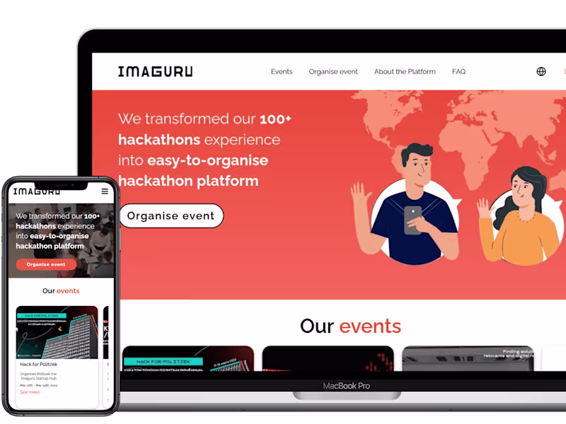 Cover image for Imaguru - Platform for organizing hackathons