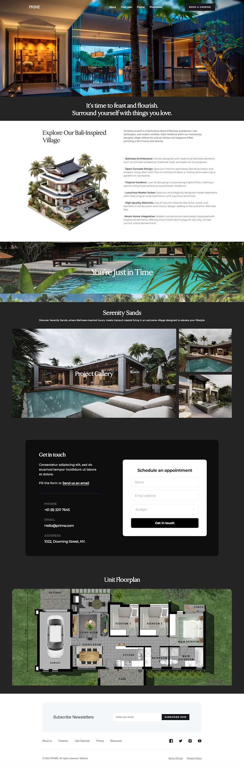 Cover image for Serenity Sands | Real Estate Company Website
