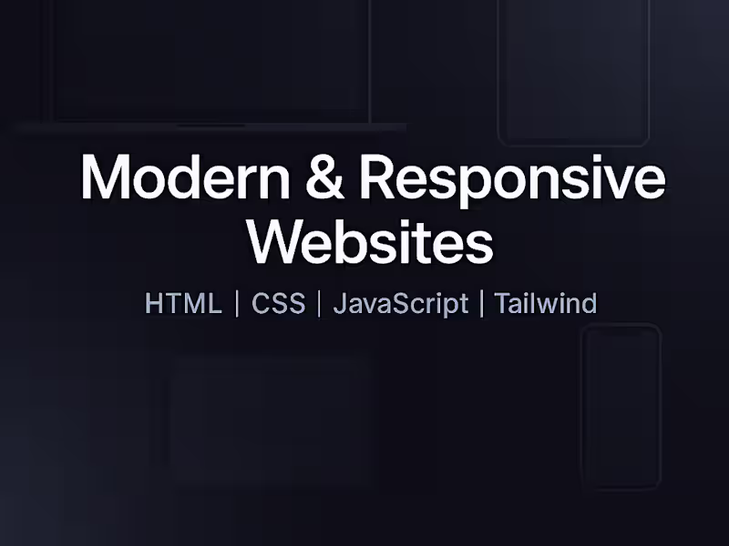 Cover image for Modern & Responsive Landing Page Design for Your Business