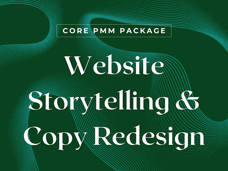Cover image for Website Storytelling & Copy Redesign