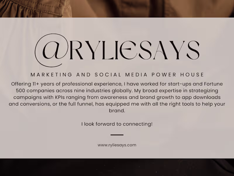 Cover image for Detail-oriented Social Media Manager with 11+ yrs of experience