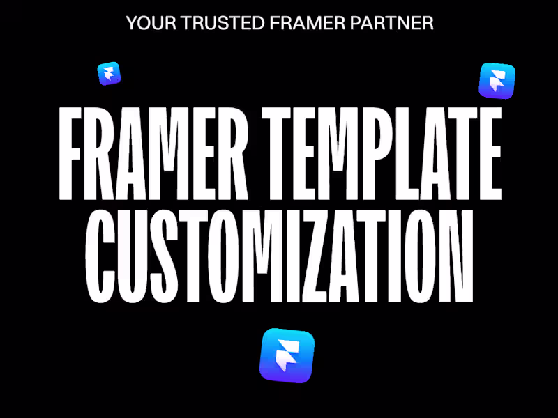 Cover image for Framer Template Customization