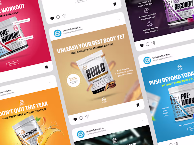 Cover image for High-Converting Paid Ads Design for Outwork Nutrition