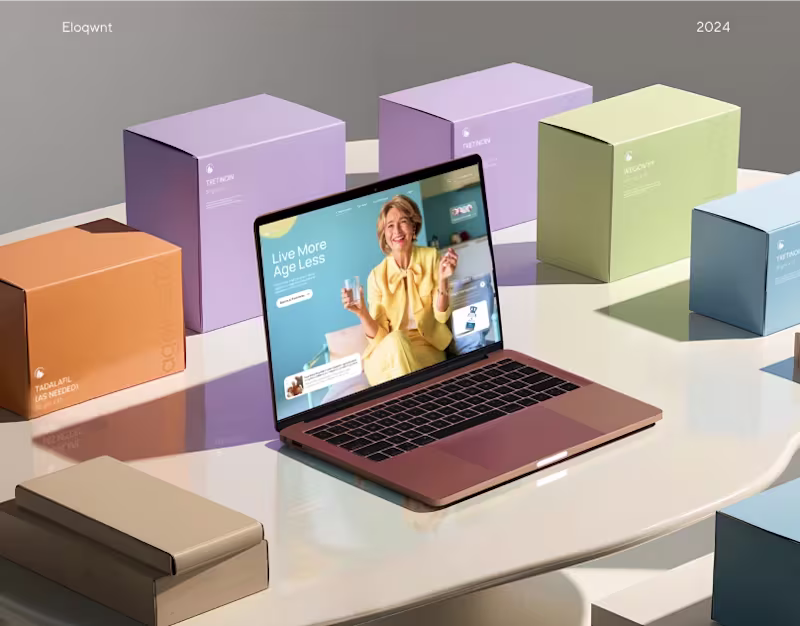 Cover image for AgelessRx - Website Design. Eloqwnt