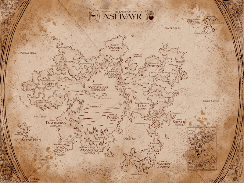 Cover image for Book Map (Continent) — Ashvayr