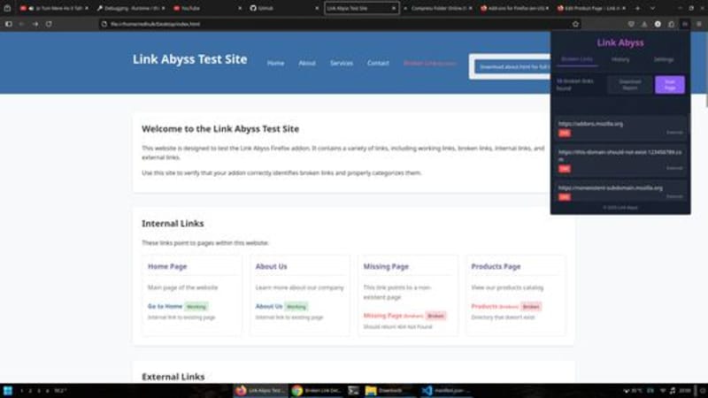 Cover image for Link Abyss – Broken Link Detector Firefox Extension