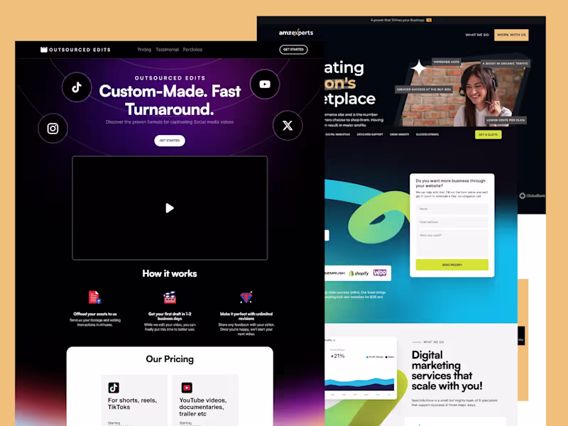 Cover image for Unlimited UI UX & Webflow Development & Lottie animation 1 Month
