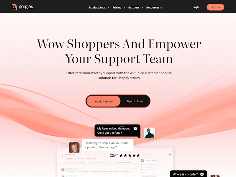 Cover image for Gorgias Website Redesign