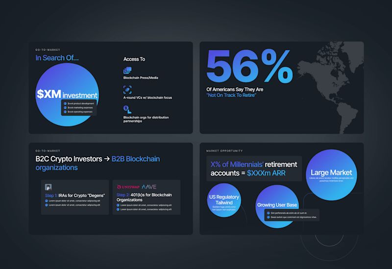 Cover image for Investment Pitch Deck Redesign for Crypto startup