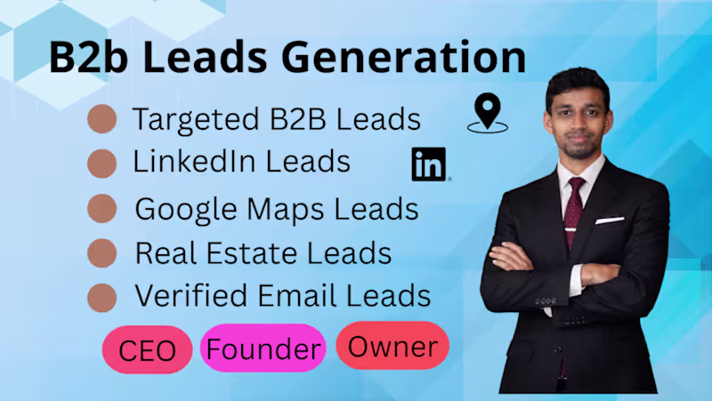 Cover image for Targeted B2B Lead Generation Service