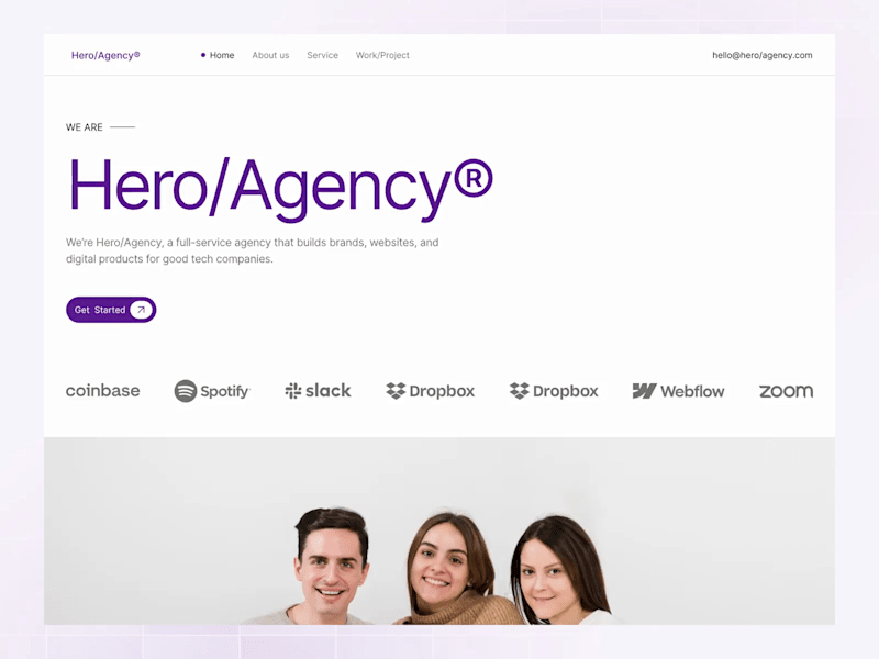 Cover image for Hero/Agency - Website UI Kit Animation
