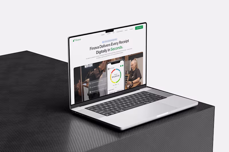 Cover image for Finova Receipt Landing Page