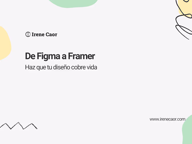 Cover image for 🎨 Tu diseño a Framer