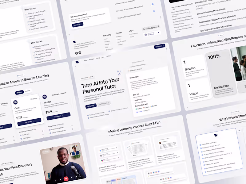Cover image for Vertech Academy Website Redesign and Development.
