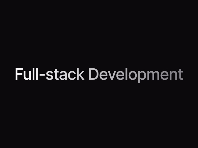 Cover image for Full-stack development