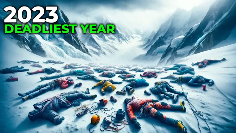 Cover image for How 2023 Became One of Mt. Everest's DEADLIEST Years Ever - You…