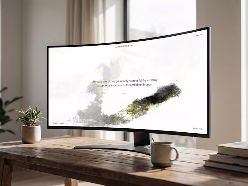 Cover image for Minimal Website Design for Maisonsiete & Co