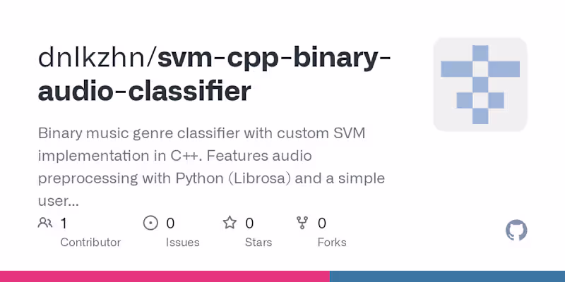 Cover image for SVM-Based Music Genre Binary Classifier