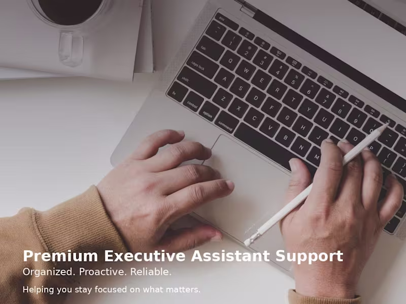 Cover image for Premium Executive Assistant Support for Visionary Leaders