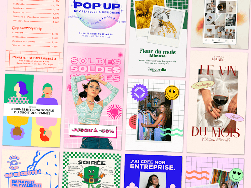 Cover image for Social media posts design (multiple projets)