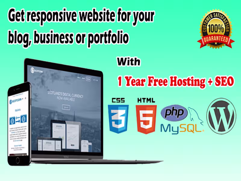 Cover image for I will design and build a custom WordPress website